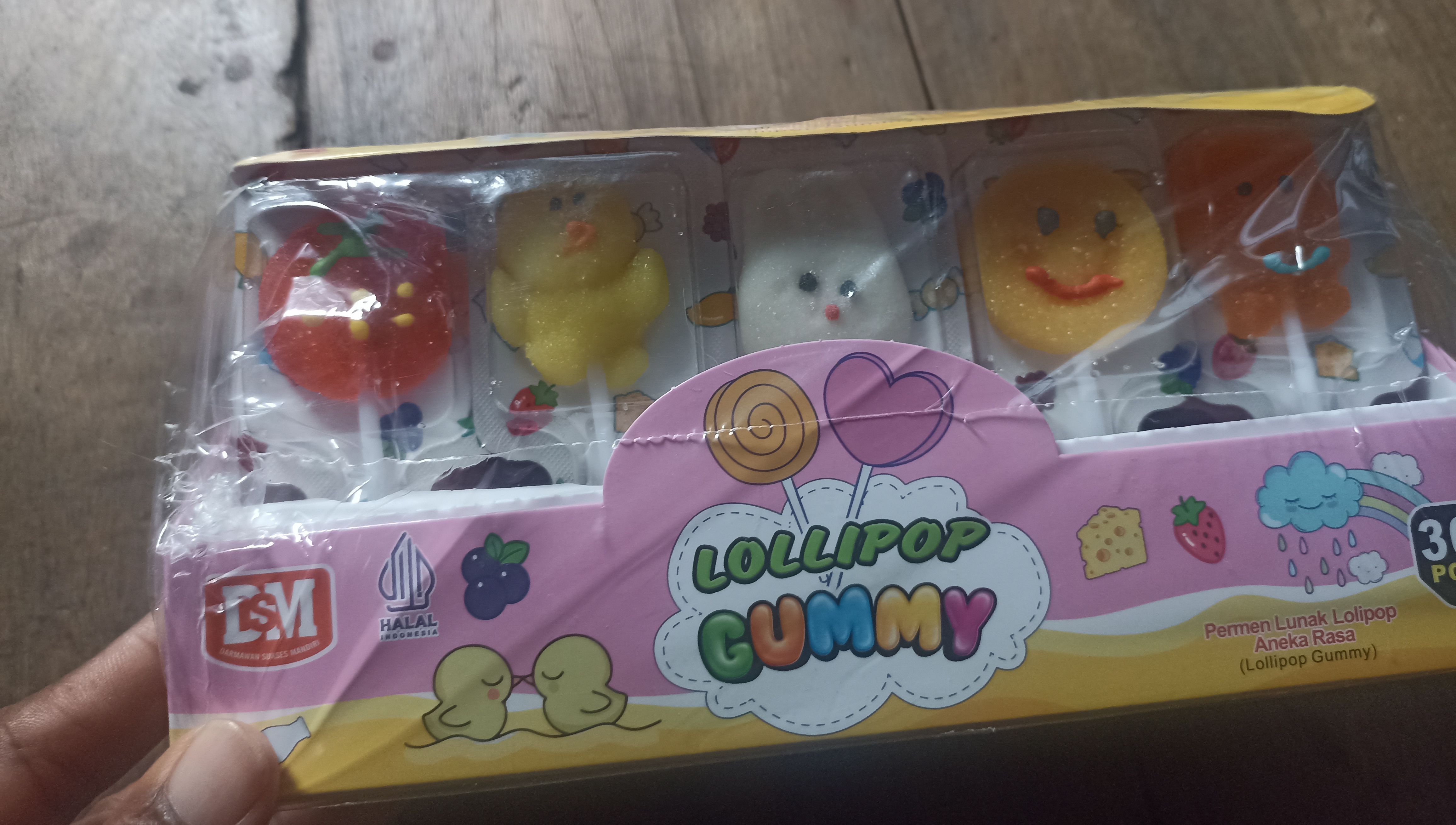 Lolipop gumy karekter